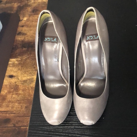 NYLA leather platform heels - Picture 10 of 12